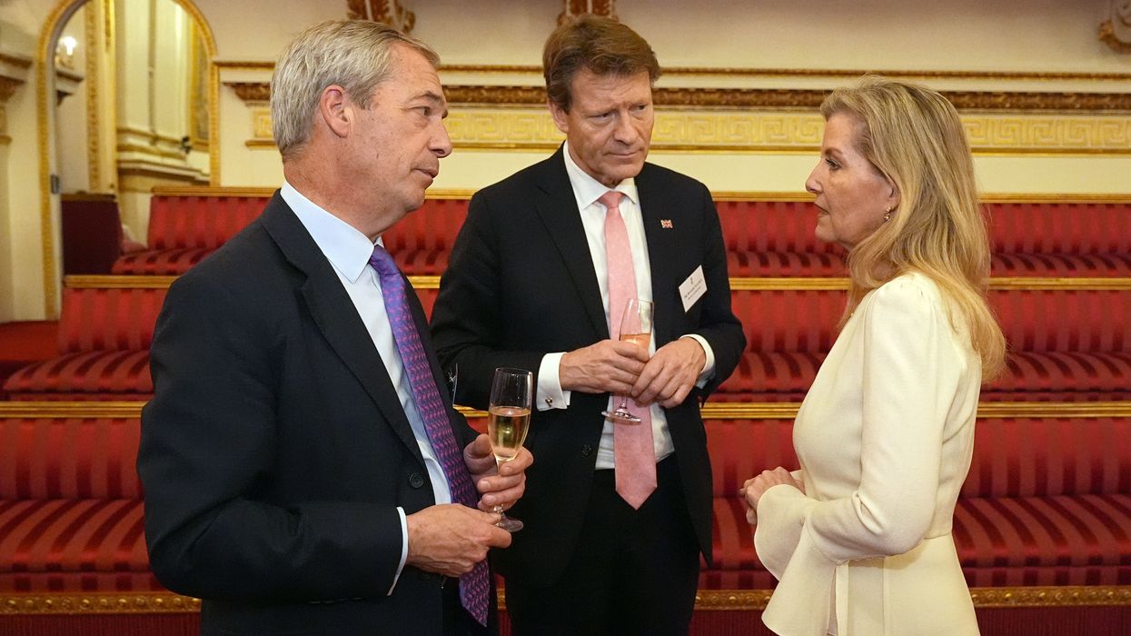 Nigel Farage, Richard Tice, and Duchess of Edinburgh