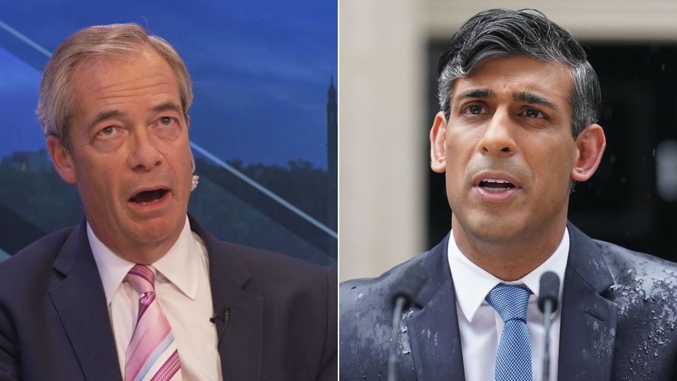 Nigel Farage, Rishi Sunak