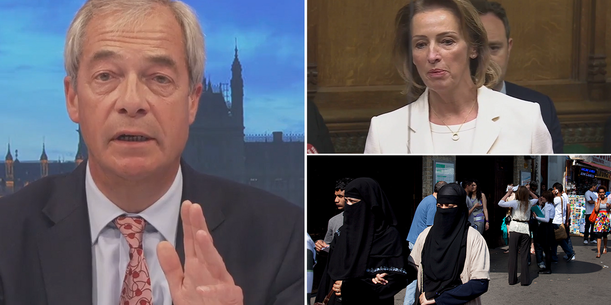 NextImg:Nigel Farage says face coverings ‘don’t make sense’ as he wades in on burka row