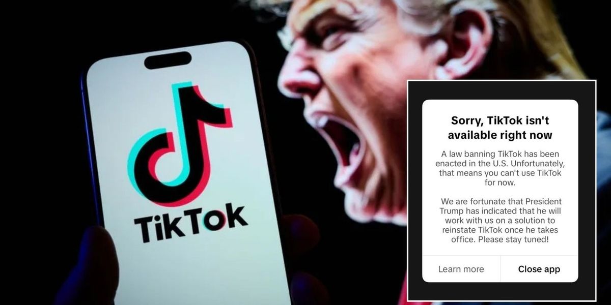 NextImg:TikTok goes offline in US hours before new ban as Trump hints at announcement on app's future during inauguration