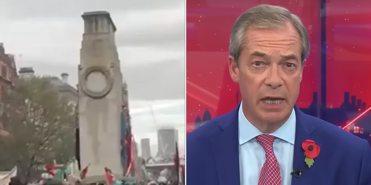 NextImg:Nigel Farage: Pro-Palestine march in London on 11 November ‘has to be blocked’