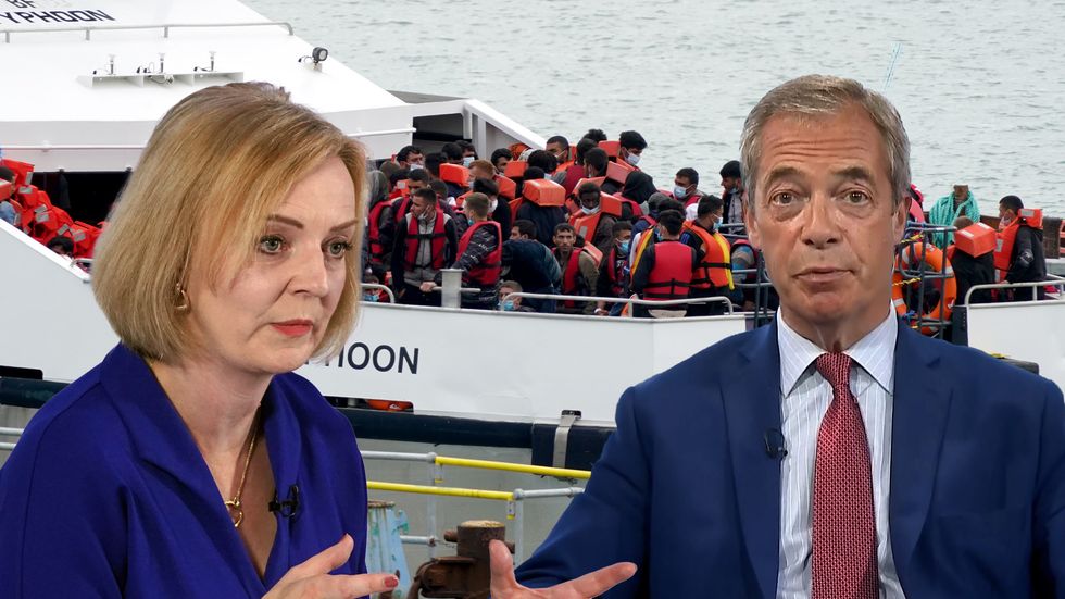 Nigel Farage says the Conservatives are heading for a \u20181997 style wipeout\u2019 unless they fix the Channel crossings.