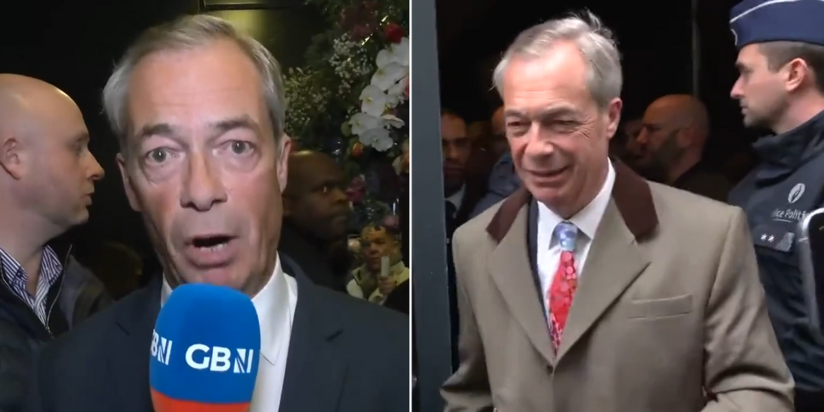 NextImg:Farage lashes out at Brussels’ police attempt to shut him down: ‘Shows Brexit was the right thing!’