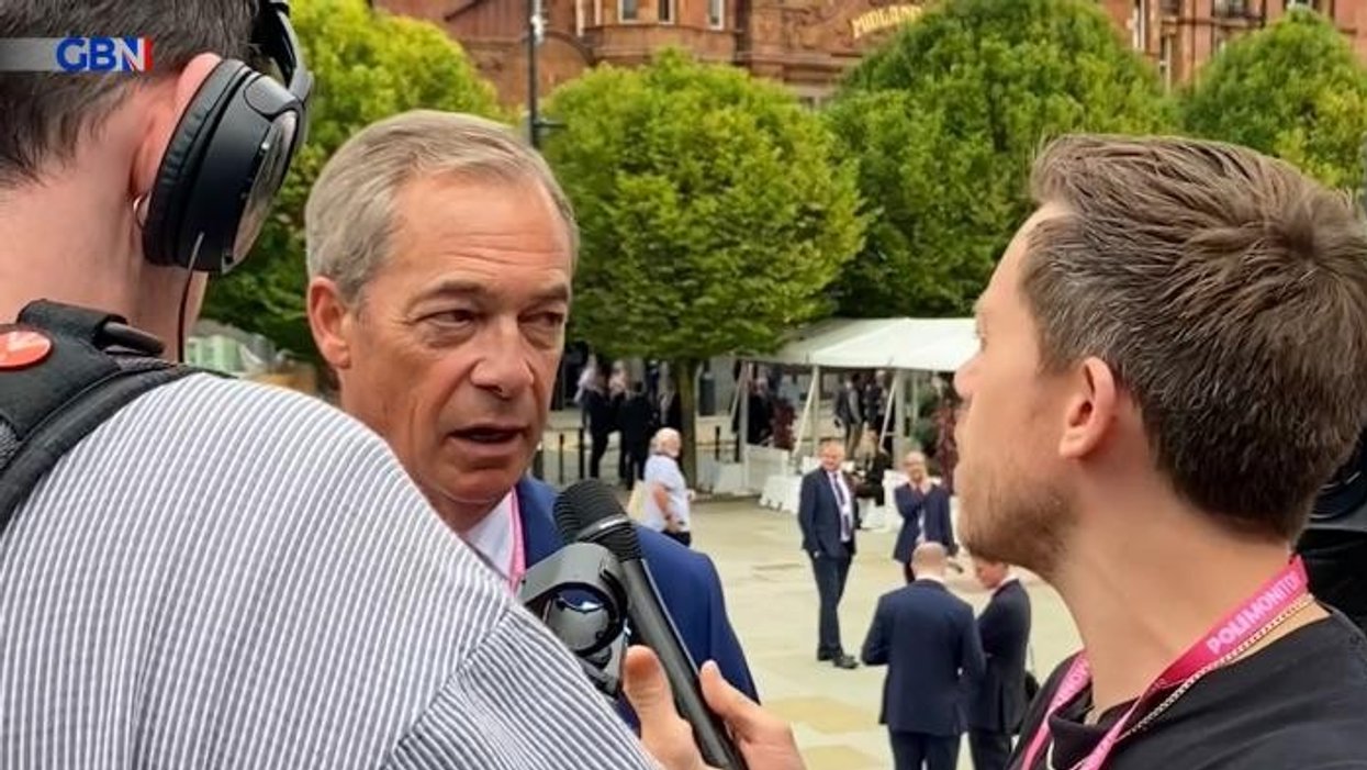 Nigel Farage brilliantly shuts down Owen Jones after journalist ambushes him at Tory conference