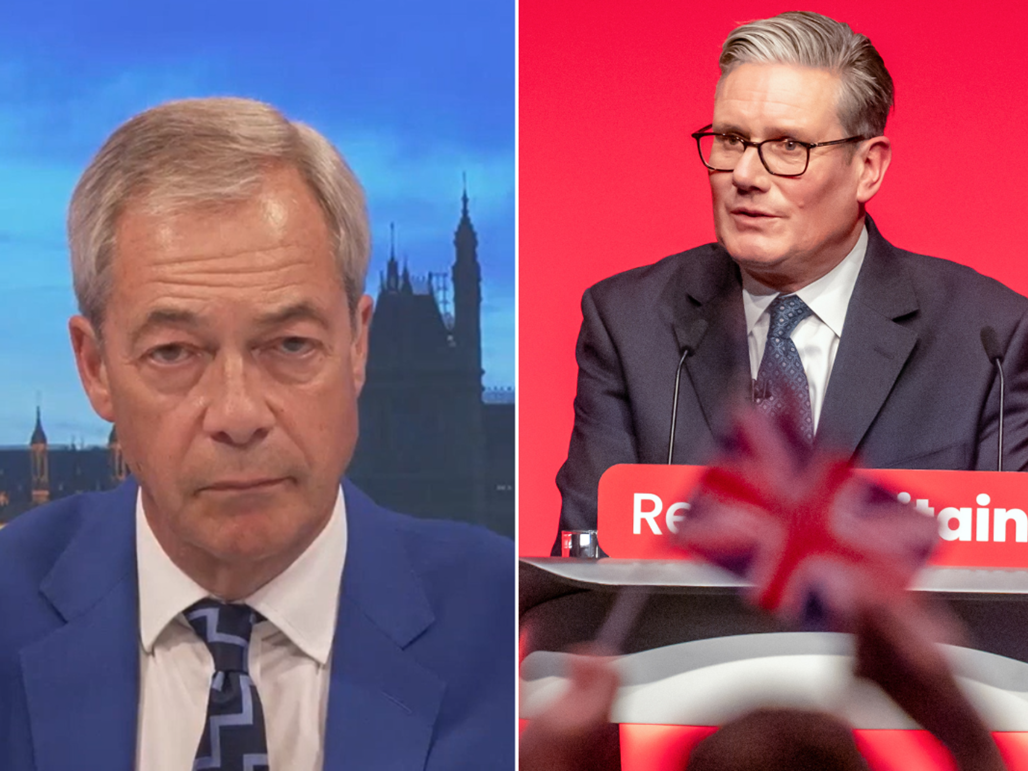 Nigel Farage; Sir Keir Starmer