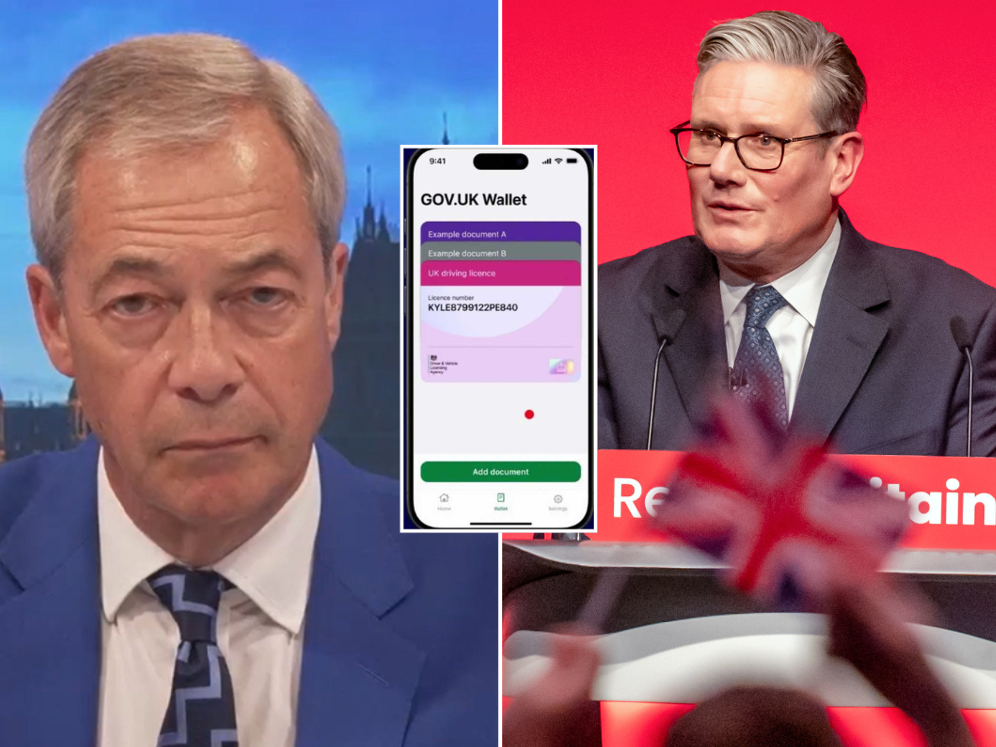 Nigel Farage; Sir Keir Starmer