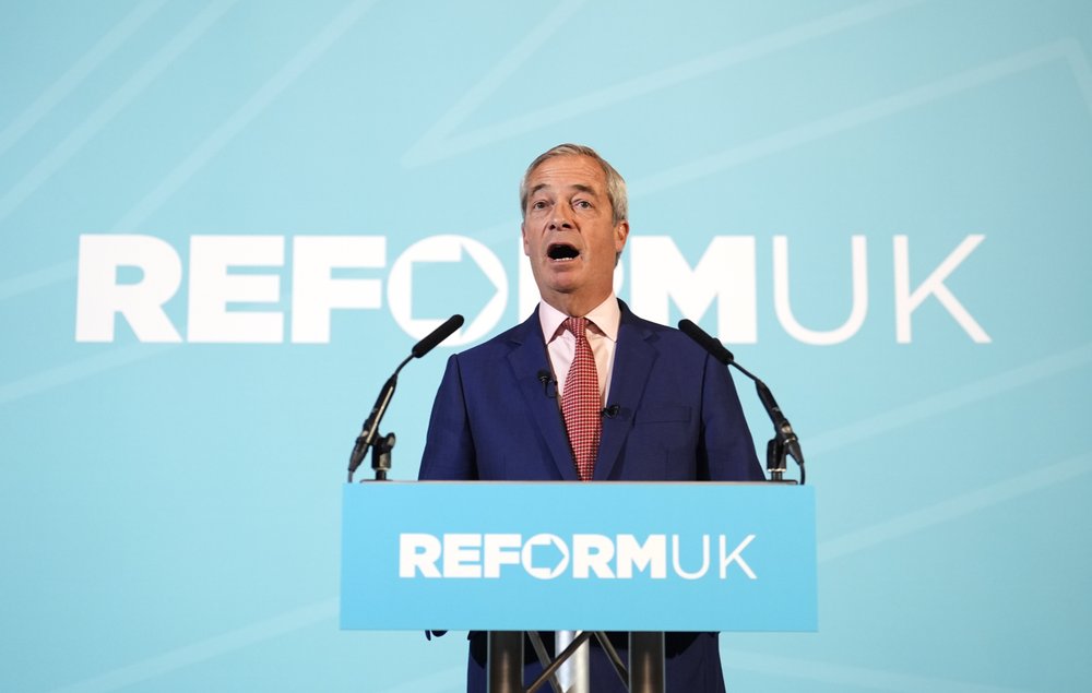 Nigel Farage phát biểu tại hội nghị Reform UK