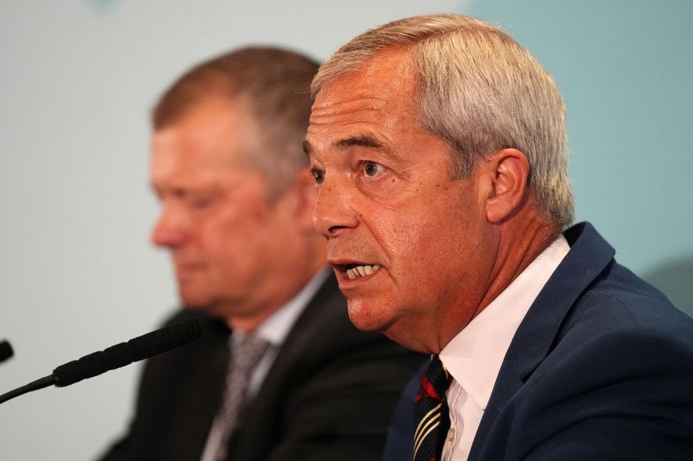Nigel Farage mluví v Edinburghu