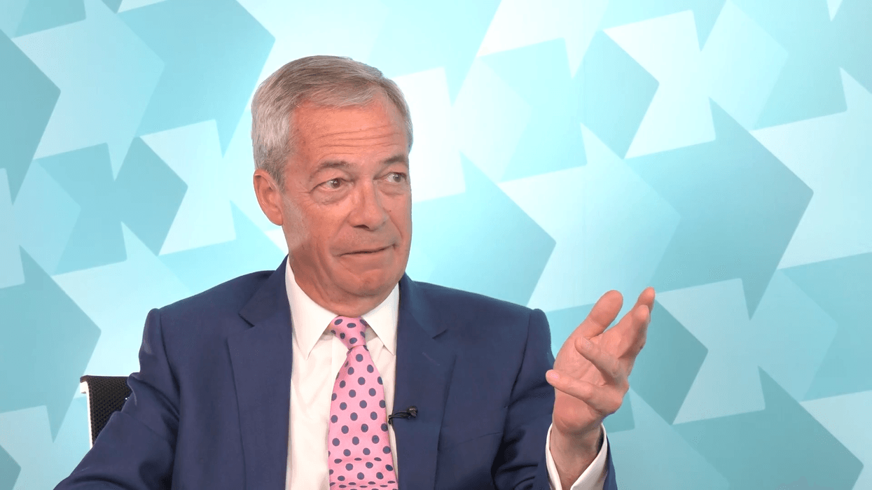 Nigel Farage speaking on Chopper's Political Podcast