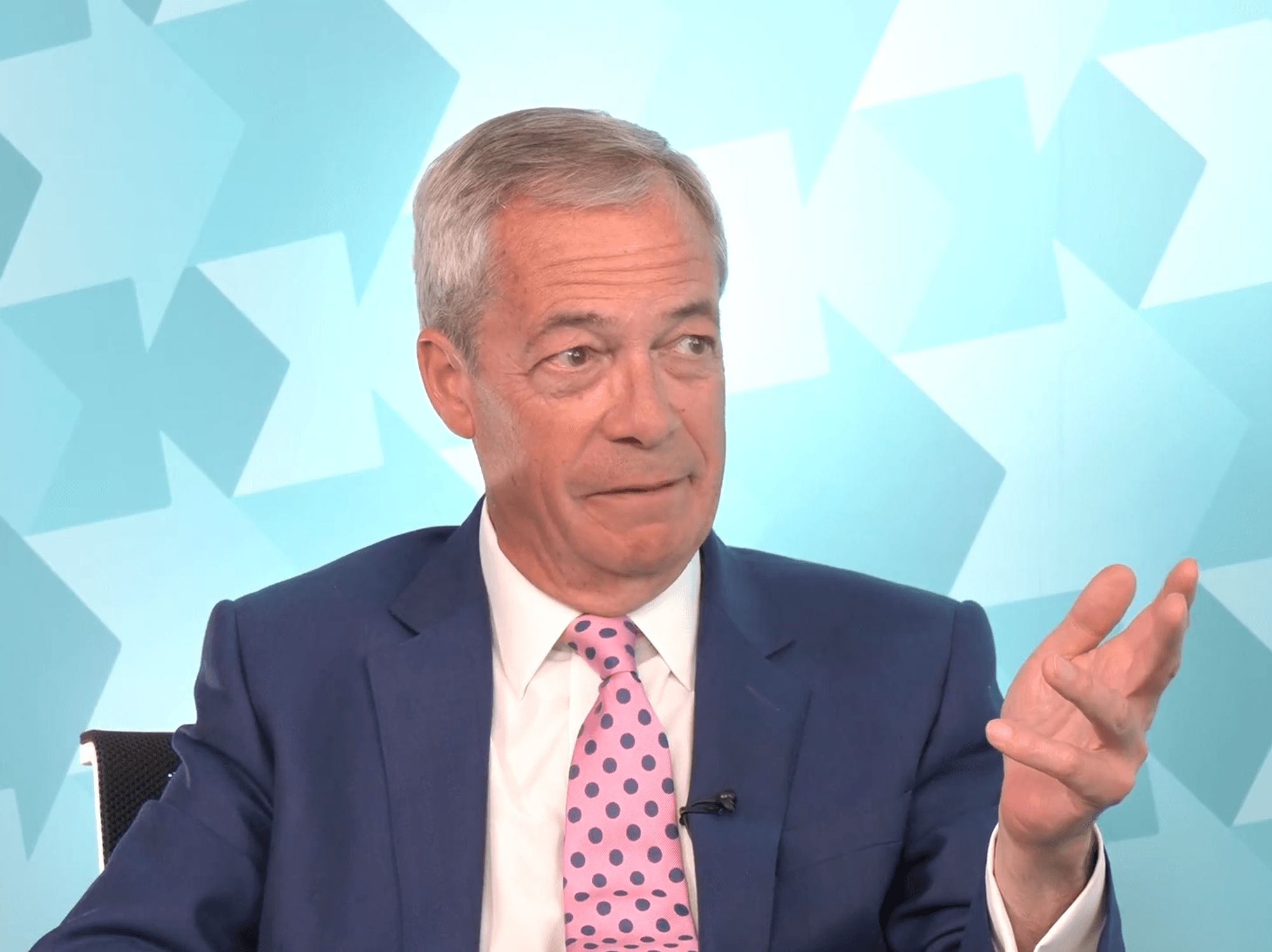 Nigel Farage speaking on Chopper's Political Podcast