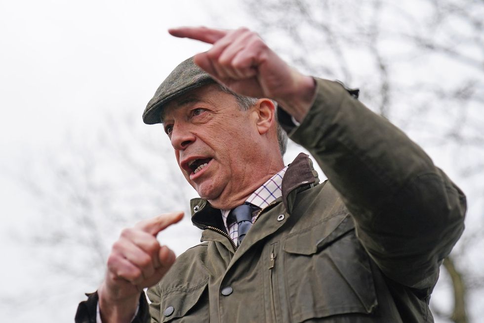 Nigel Farage speaking on fuel