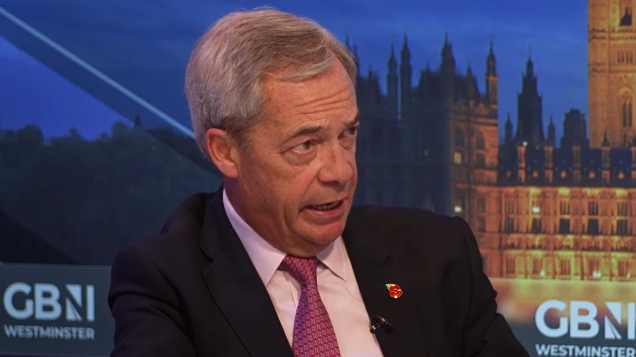Nigel Farage speaking to Martin Daubney
