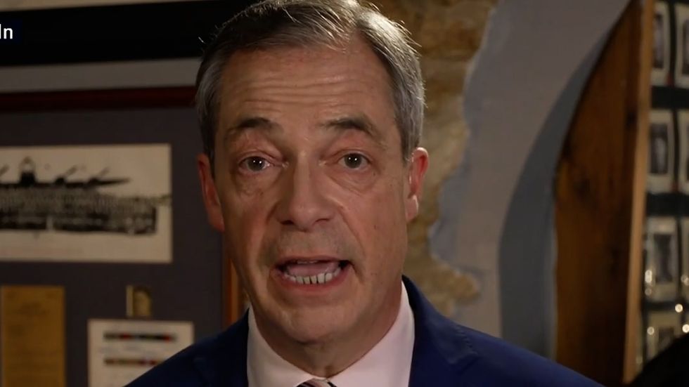 Nigel Farage speaks about plans for the Scampton air base