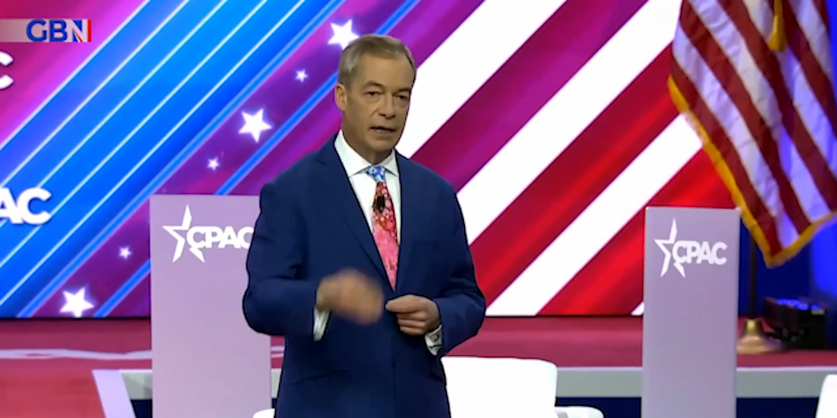 NextImg:'We've allowed an extremist fringe to bully us!' Nigel Farage fumes at CPAC