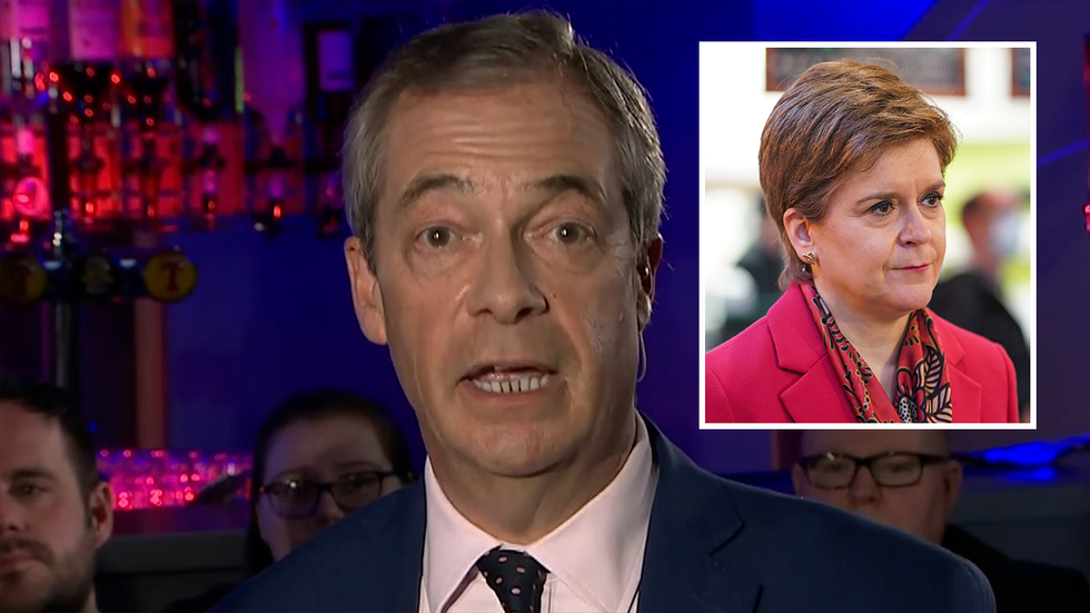 Nigel Farage speaks on GB News about Nicola Sturgeon