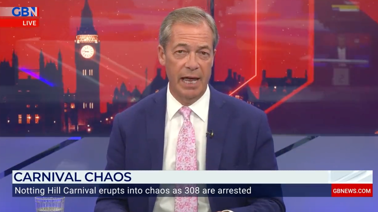Nigel Farage speaks on GB News