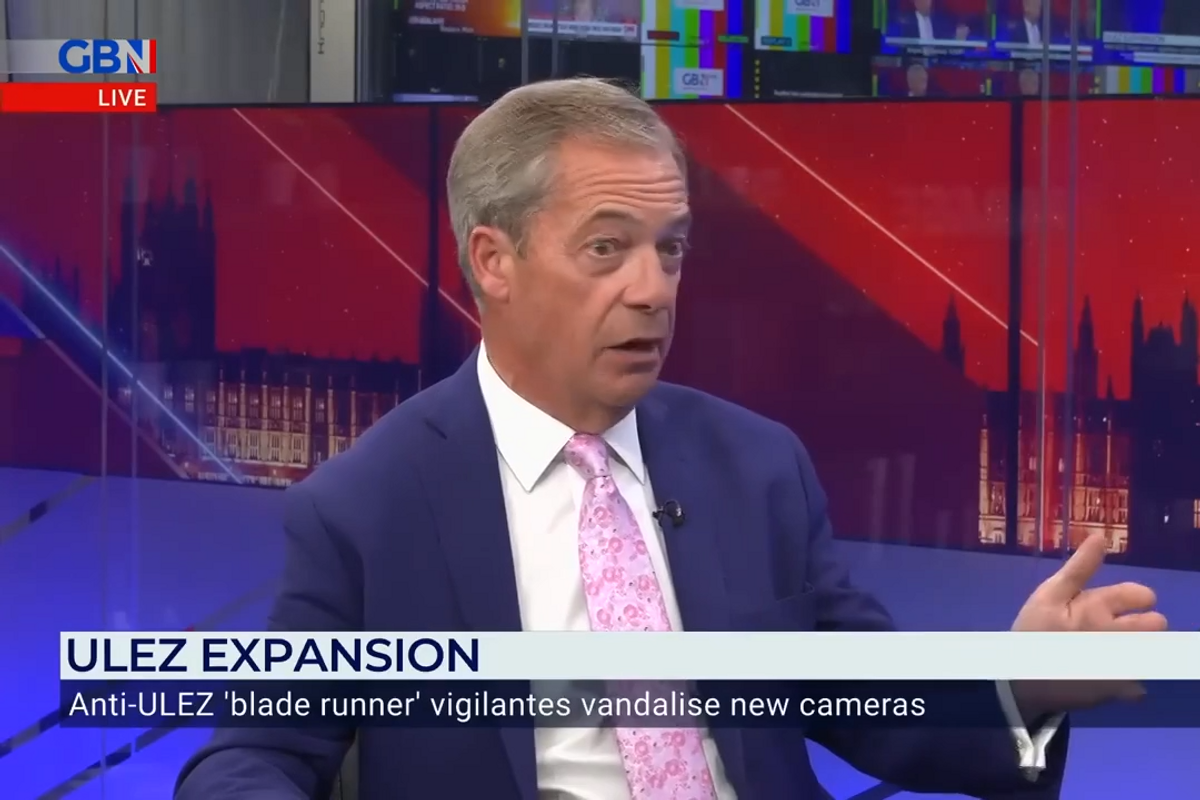 Nigel Farage speaks on GB News