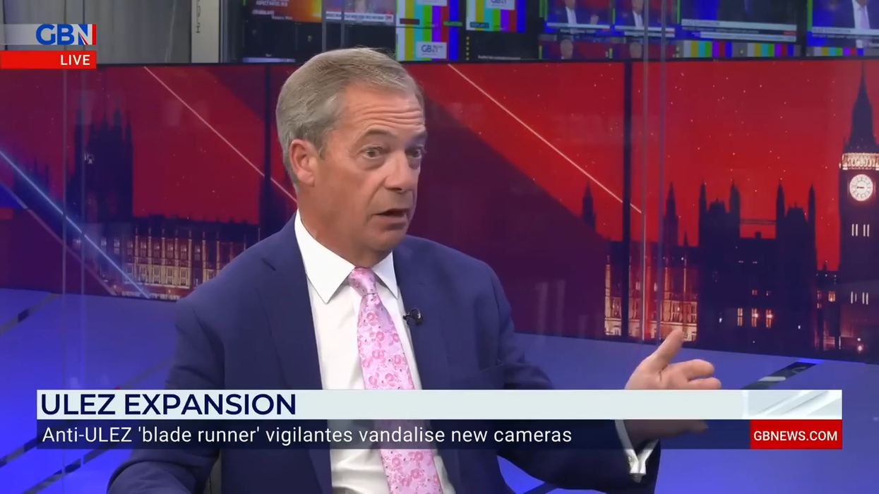 Nigel Farage speaks on GB News