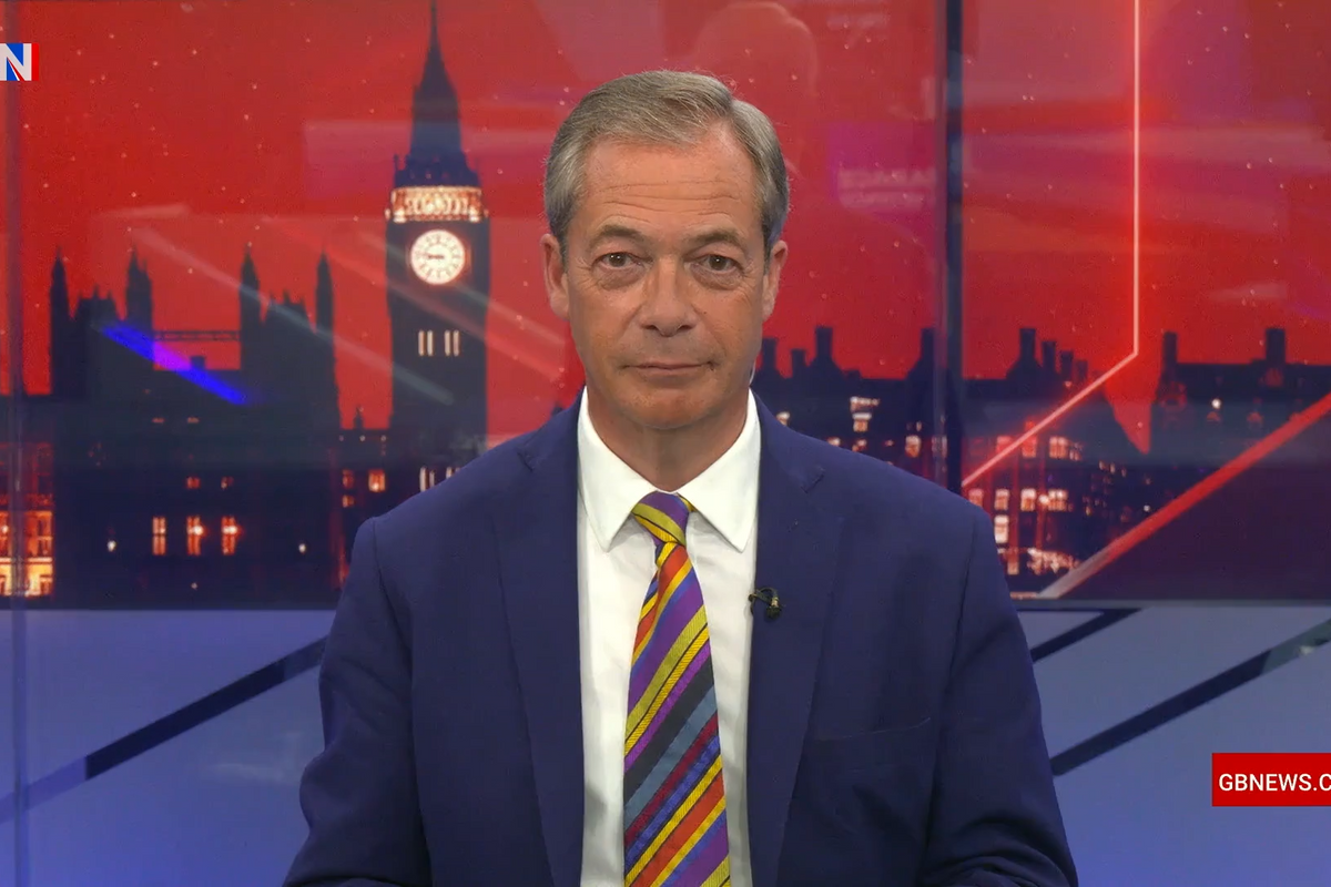 Nigel Farage speaks on GB News