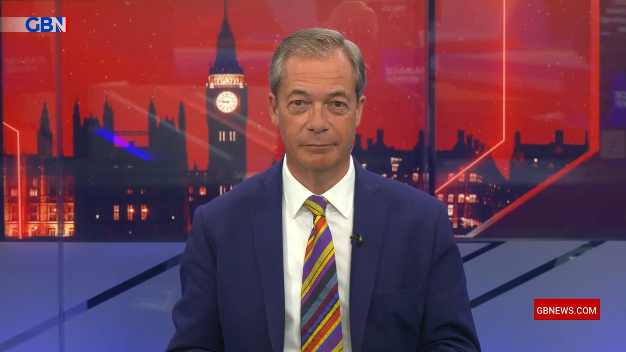 Nigel Farage speaks on GB News