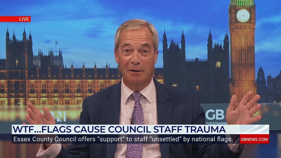 Nigel Farage speaks on GB News