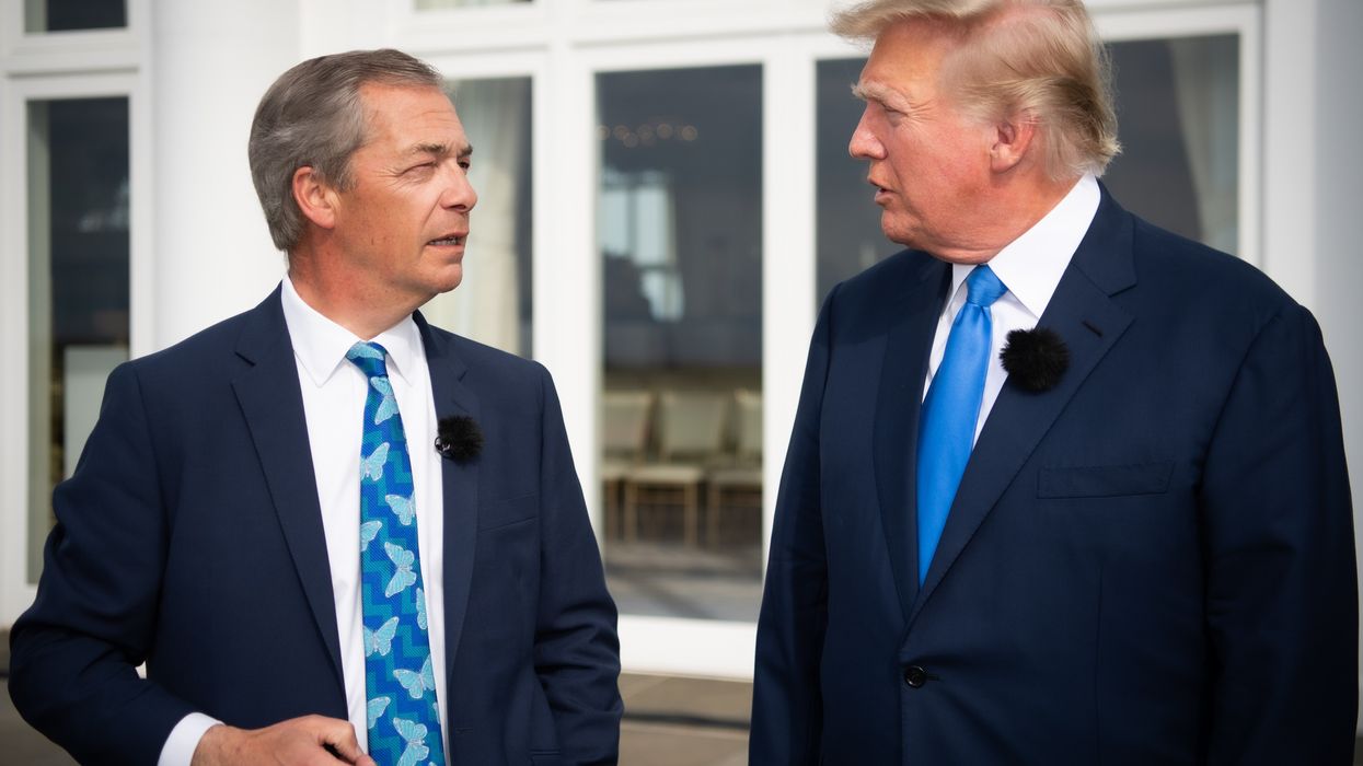 Nigel Farage speaks to Donald Trump