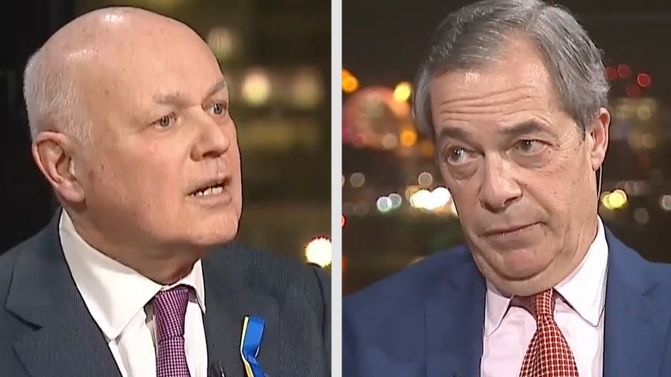 Nigel Farage speaks to Iain Duncan Smith on GB News