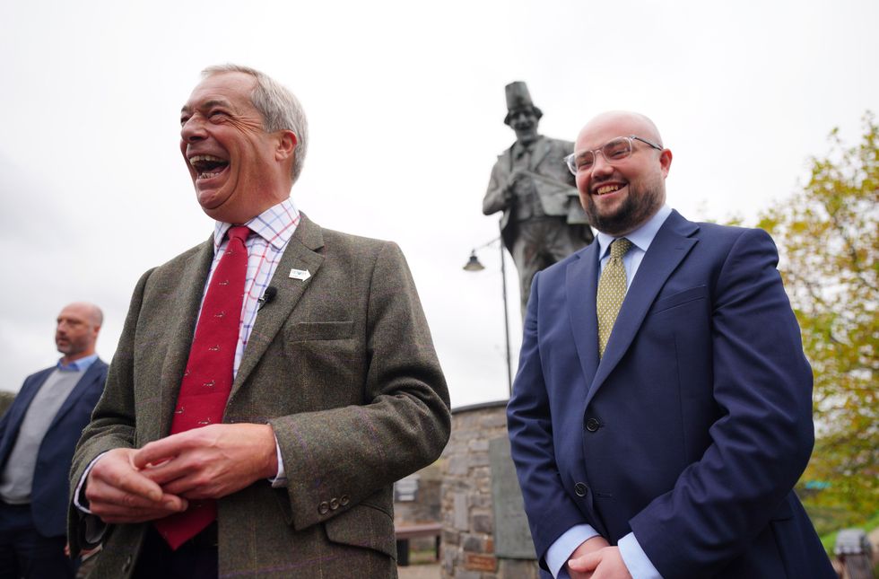 Nigel Farage spent much of his time campaigning in Caerphilly
