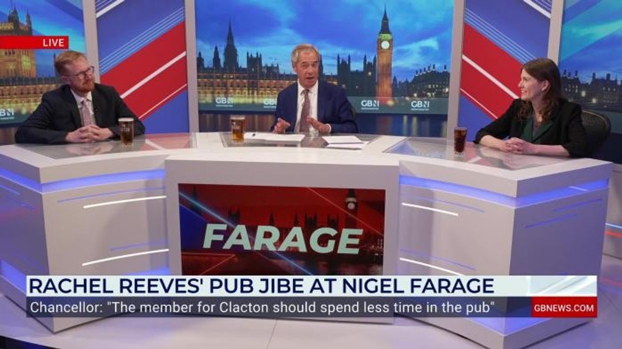 Nigel Farage swipes back at Rachel Reeves after being caught off-guard by unexpected pub jibe