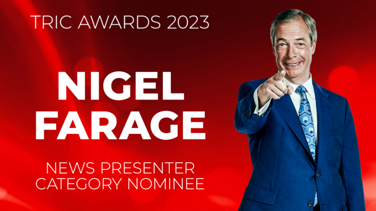 Nigel Farage Tric Awards