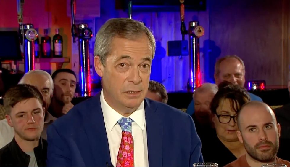 Nigel Farage was live in Crawley for Farage at Large
