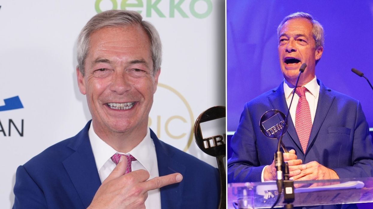 Nigel Farage wins TRIC award