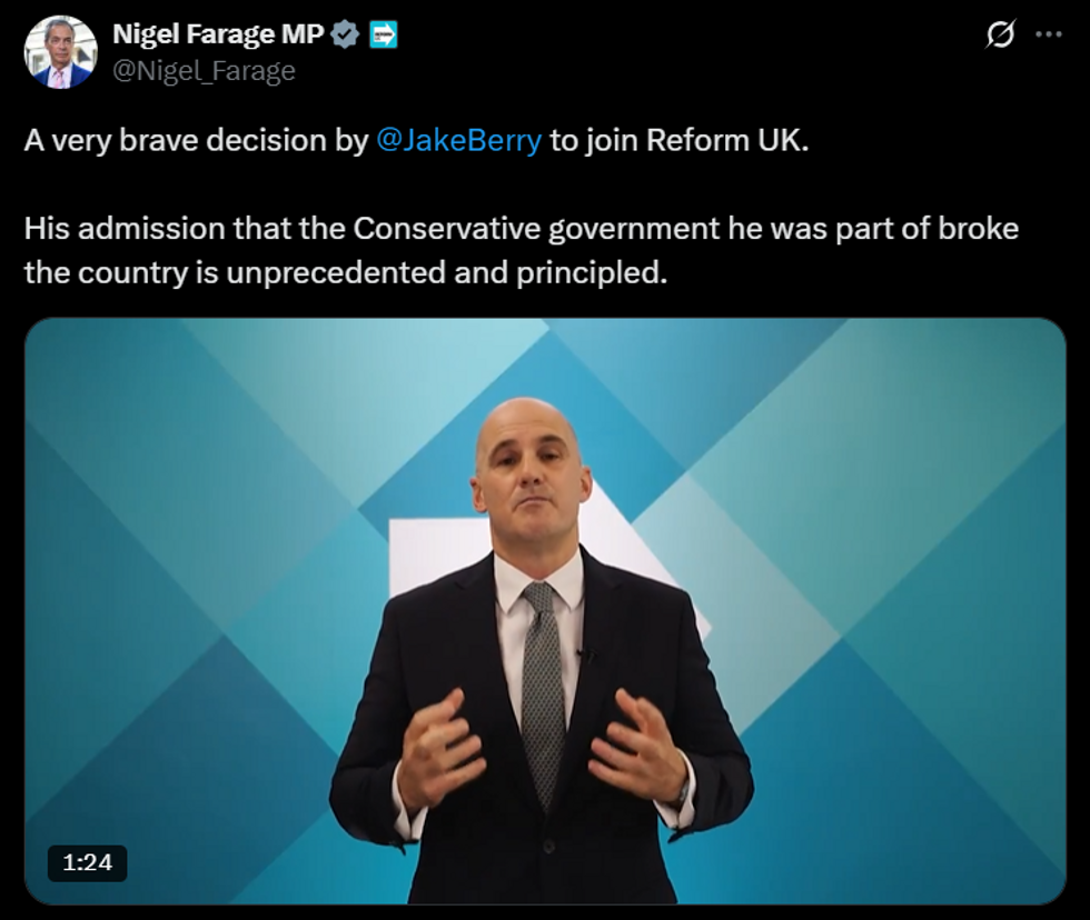 Nigel Farage X