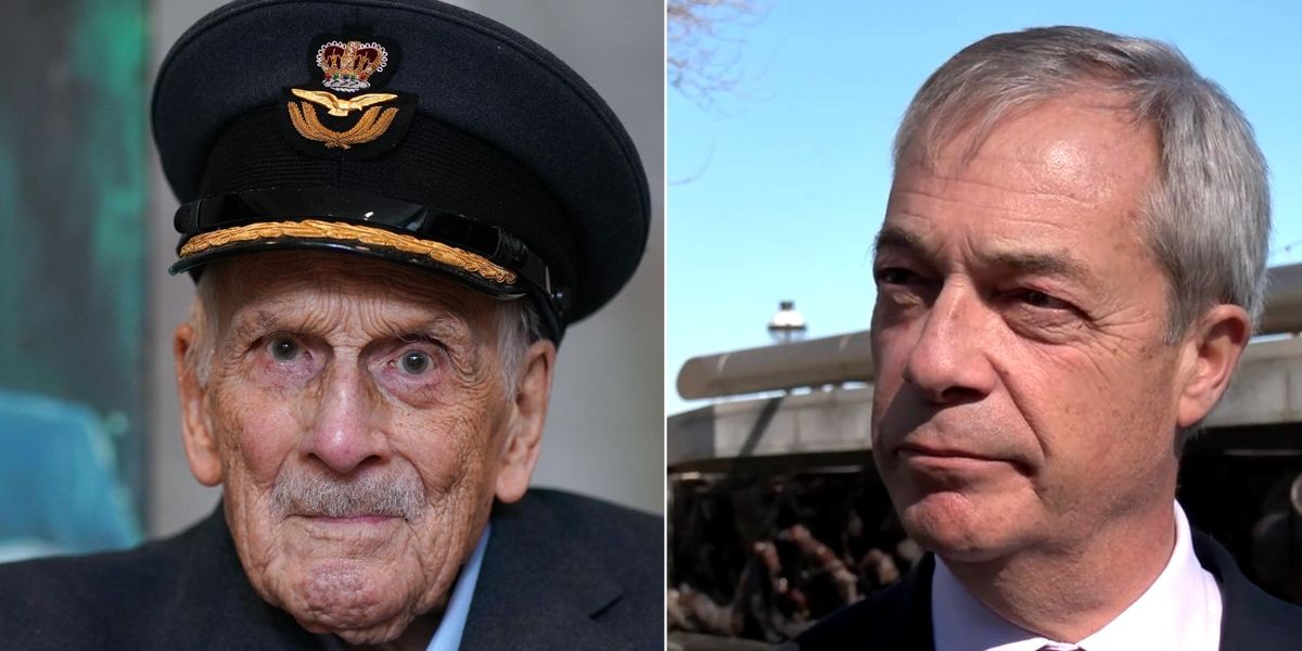 NextImg:Nigel Farage pays touching tribute as last Battle of Britain pilot dies - WATCH