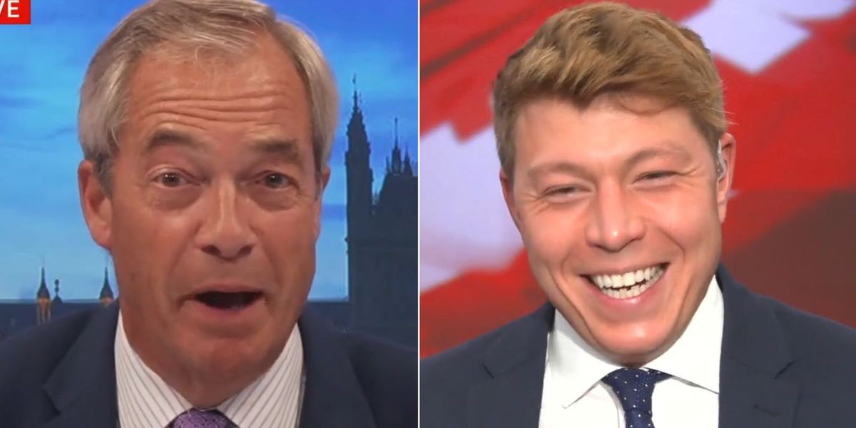 NextImg:WATCH: 'Well done you!' Nigel Farage checks in with Patrick Christys after people smuggling expose