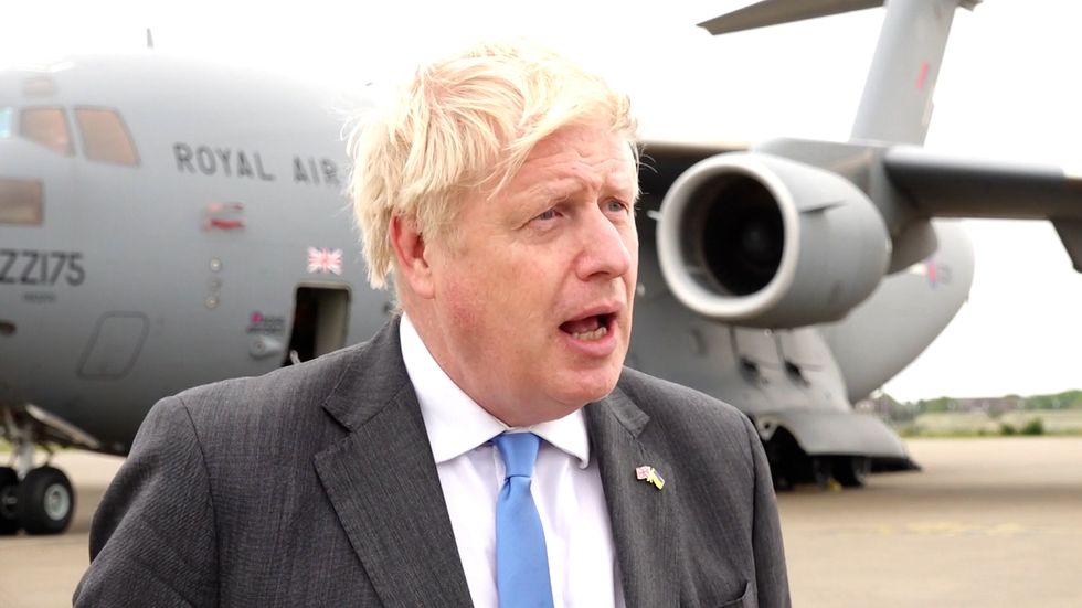 Nigel hailed the leadership Boris Johnson has shown over Ukraine