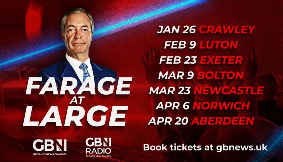 Nigel is bringing his show on the road across the UK