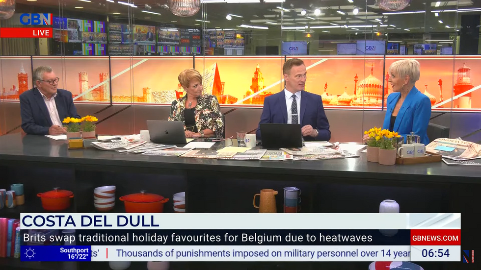 Nigel Nelson and Dawn Neesom with Martin Daubney and Anne Diamond