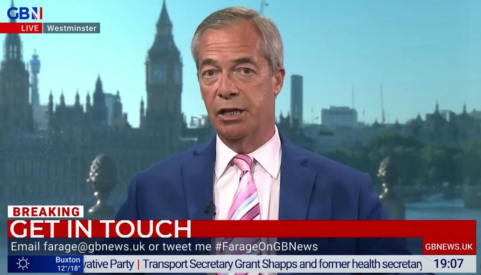 Nigel praised Boris Johnsons large electoral mandate in 2019