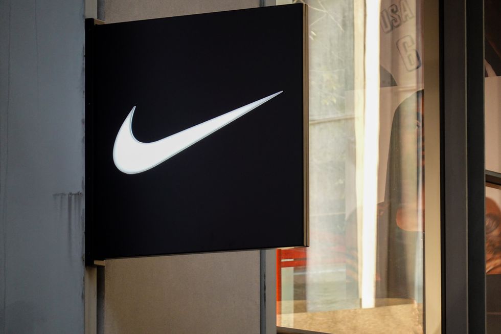 Nike logo sign