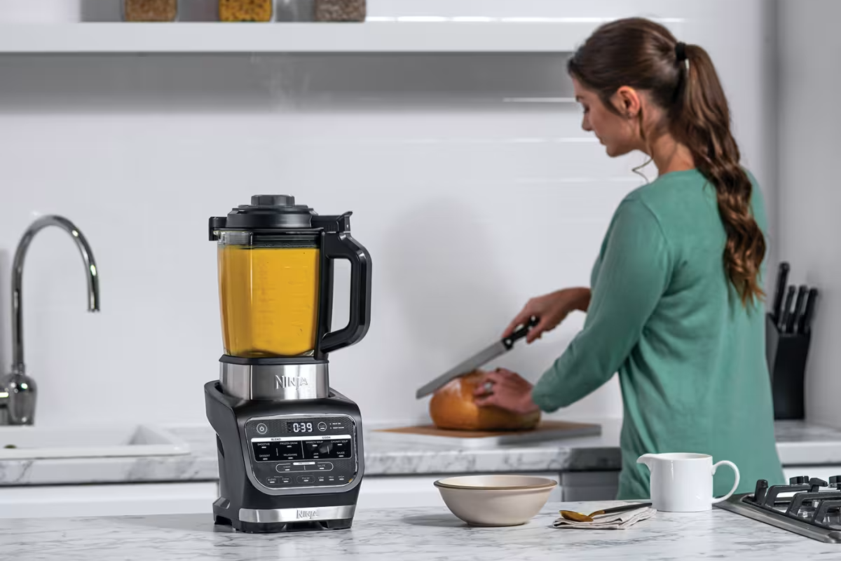 Ninja Foodi blender and soup maker on kitchen counter