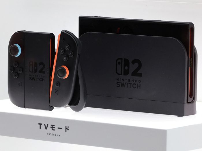 nintendo switch 2 console with Joy-Con 2 controllers detached