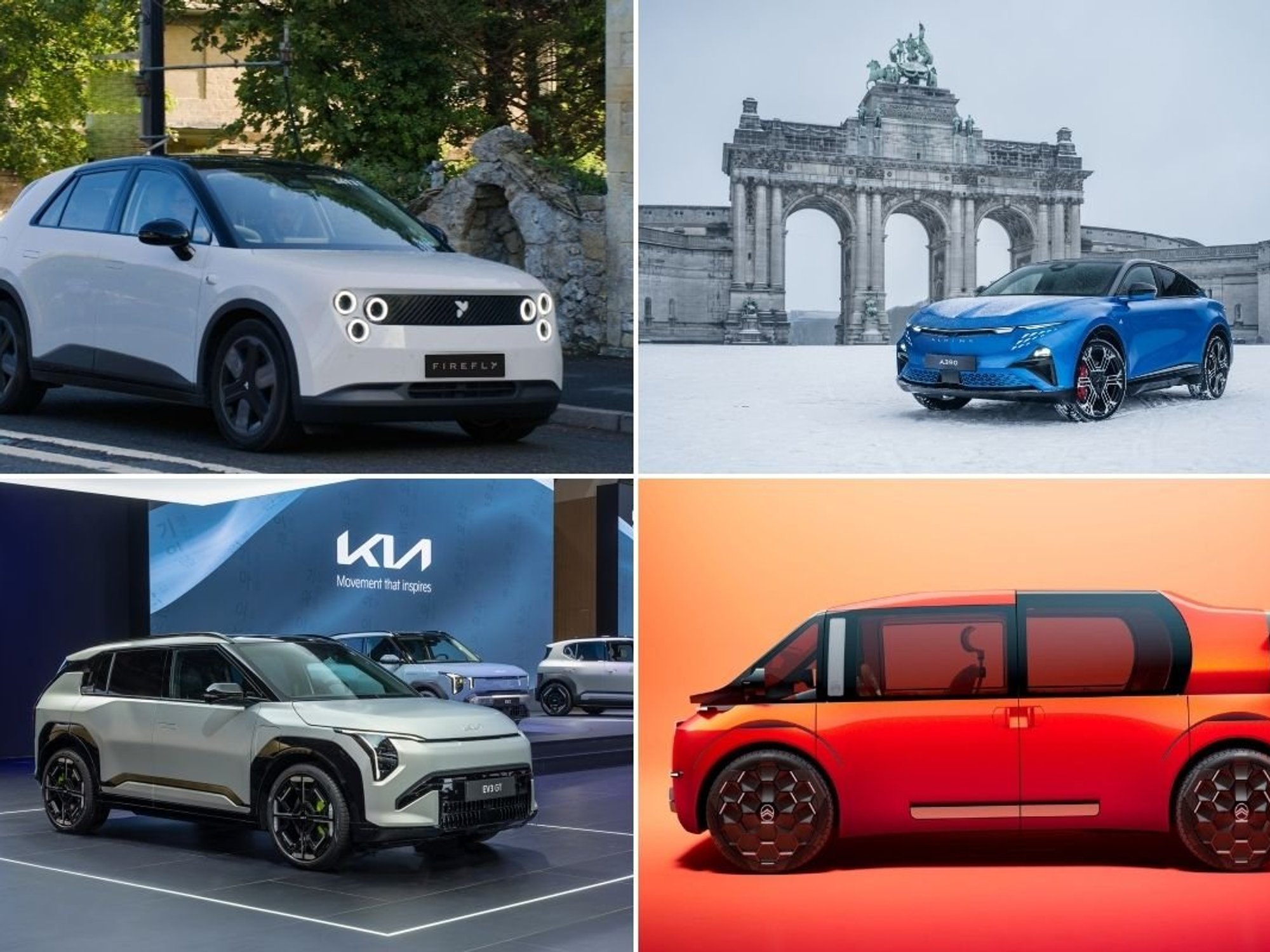 Nio Firefly, Alpine A390, Citroen Elo, Kia EV3 GT