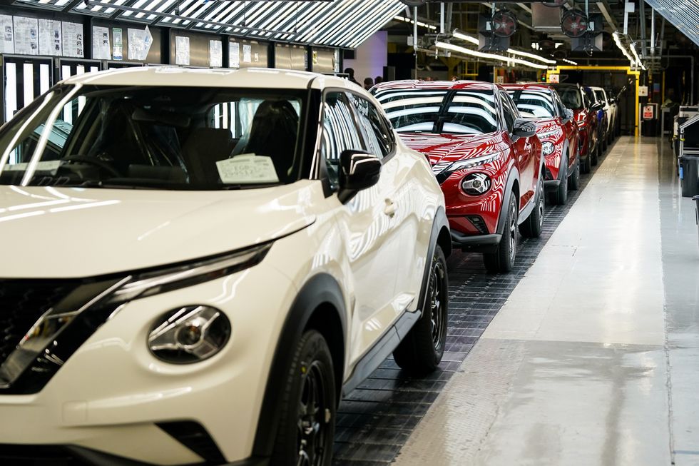 Nissan electric vehicle production line