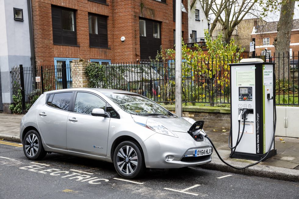 Nissan Leaf charging in London