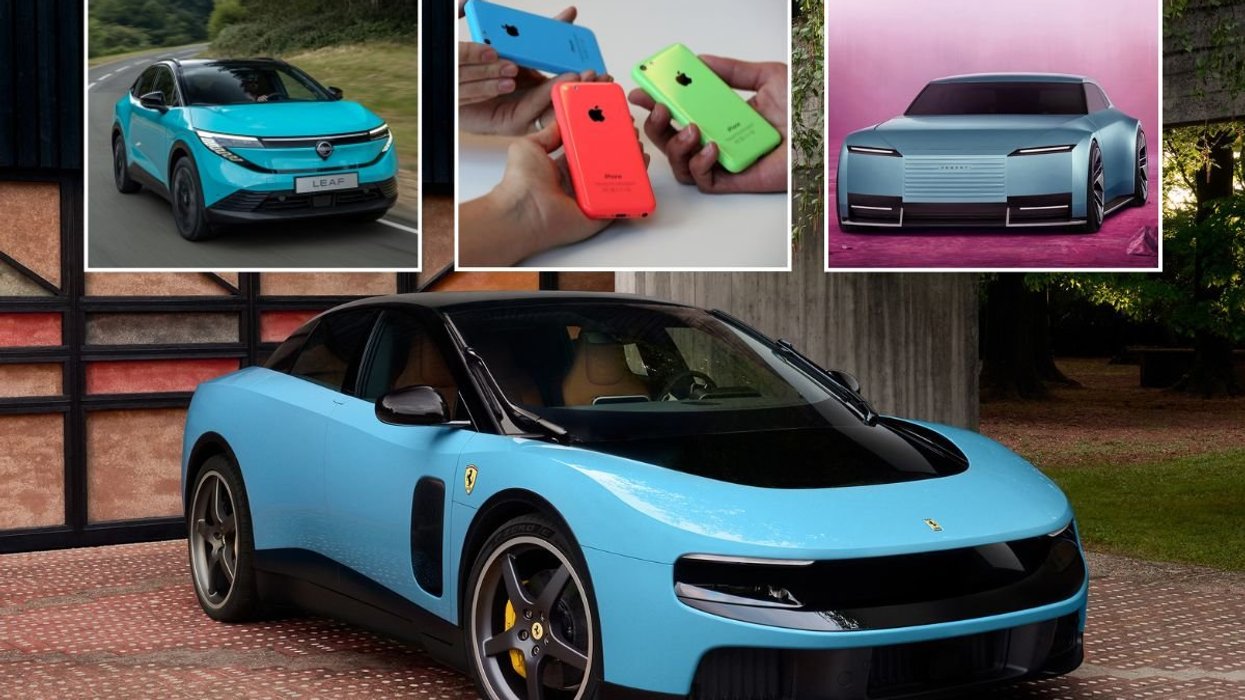Nissan Leaf, iPhone 5C, Jaguar Type 00 concept and the Ferrari Luce