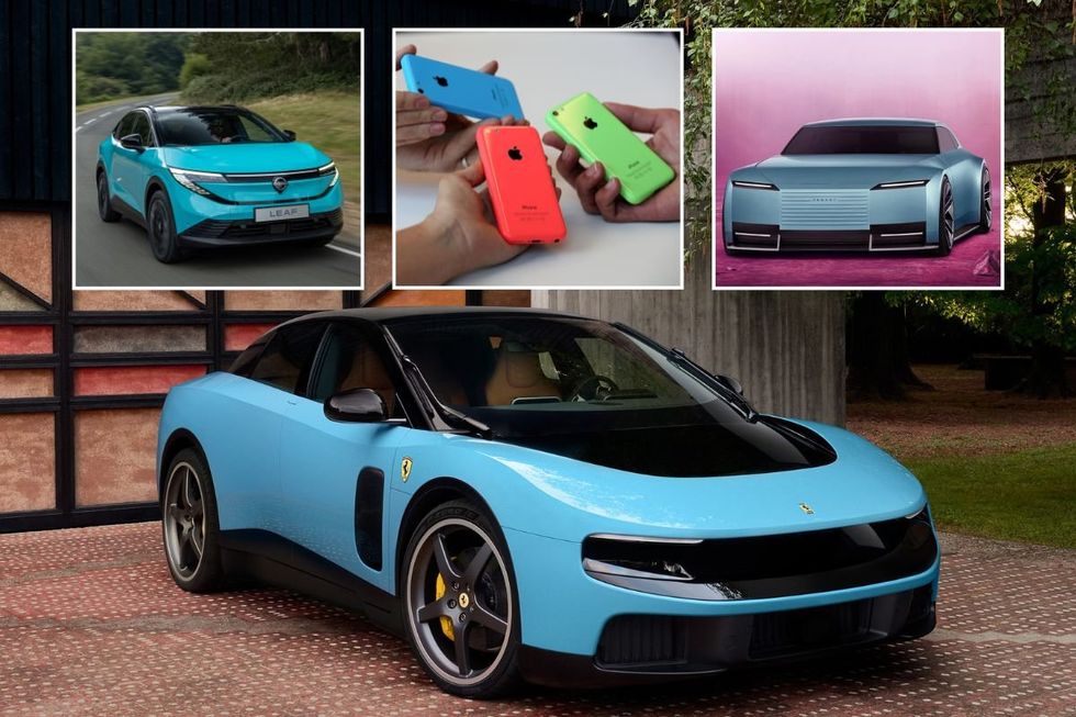 Nissan Leaf, iPhone 5C, Jaguar Type 00 concept and the Ferrari Luce