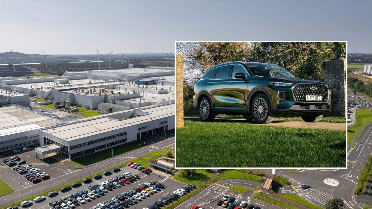 Nissan plant and Chery car