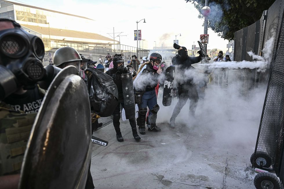No Kings protest turns violent in LA