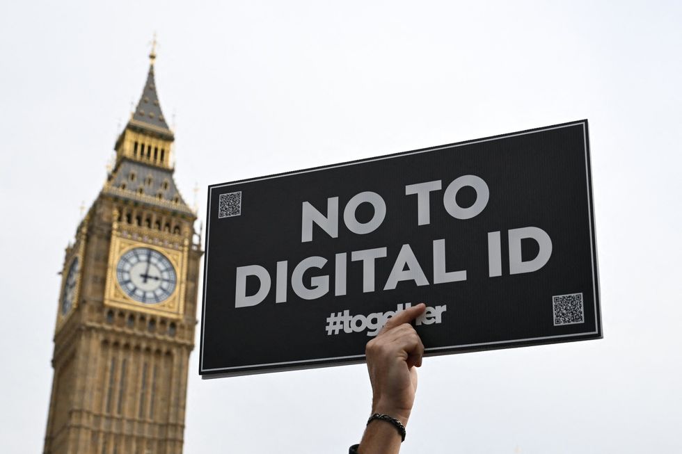 No to Digital ID protest